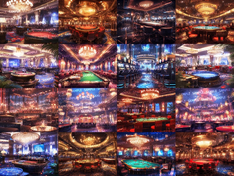 【背景60枚】カジノ|差分あり(ゲーム/TRPG背景素材/CoC/ココフォリア)