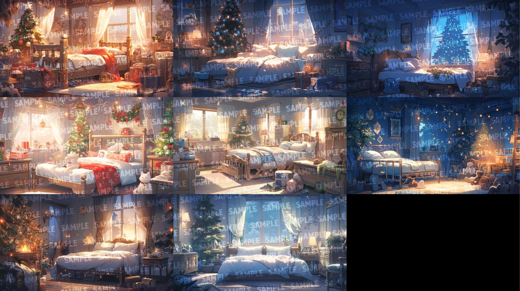 【背景/透過素材100点】クリスマスセット(png)