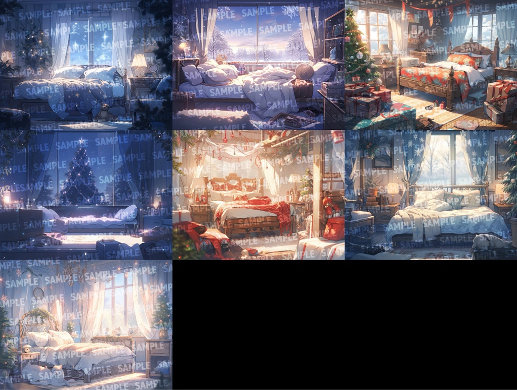 【背景/透過素材100点】クリスマスセット(png)