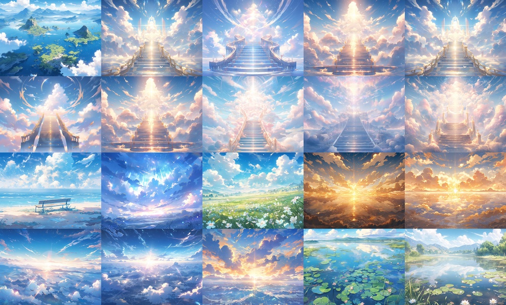 【背景4:3/100点】天国【ゲーム/TRPG背景素材/CoC/ココフォリア】