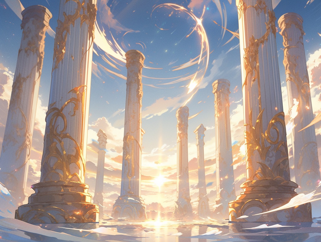 【背景4:3/100点】天国【ゲーム/TRPG背景素材/CoC/ココフォリア】