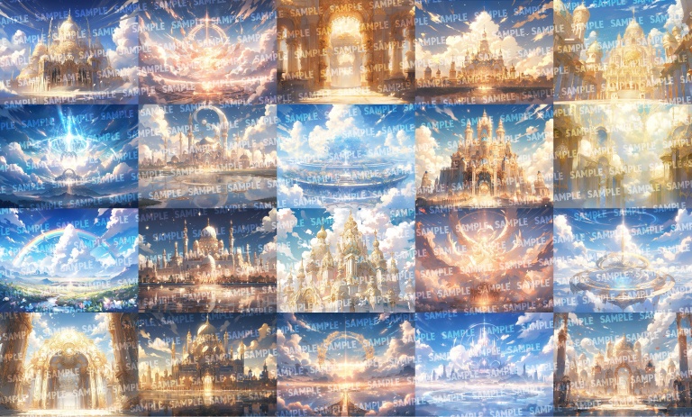 【背景100枚】天国(ゲーム/TRPG背景素材/CoC/ココフォリア)