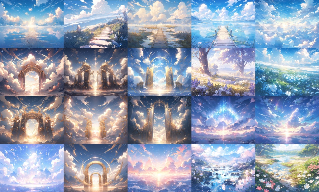 【背景4:3/100点】天国【ゲーム/TRPG背景素材/CoC/ココフォリア】