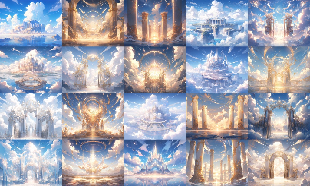 【背景4:3/100点】天国【ゲーム/TRPG背景素材/CoC/ココフォリア】