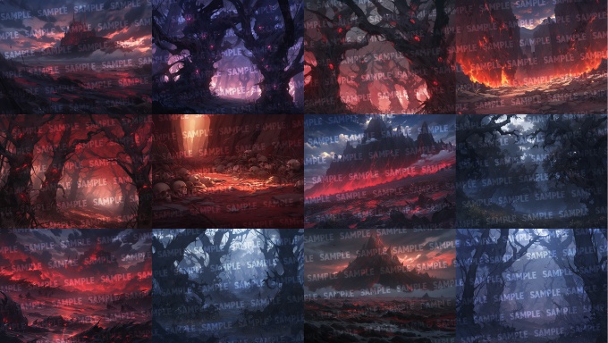 【背景100枚】地獄(ゲーム/TRPG/CoC/ココフォリア)