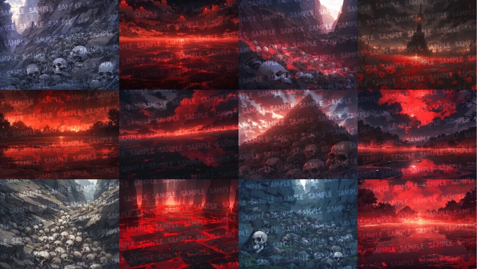 【背景100枚】地獄(ゲーム/TRPG/CoC/ココフォリア)