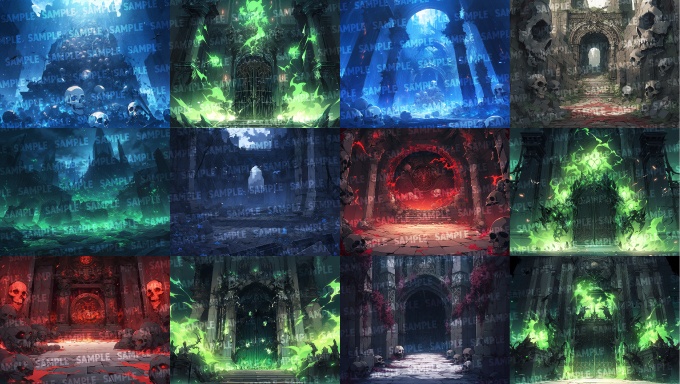 【背景100枚】地獄(ゲーム/TRPG/CoC/ココフォリア)