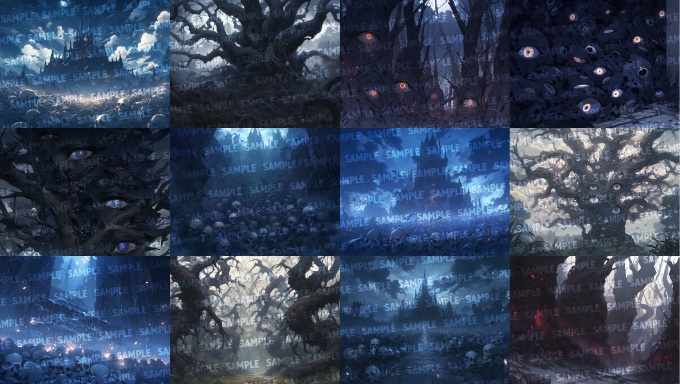 【背景100枚】地獄(ゲーム/TRPG/CoC/ココフォリア)