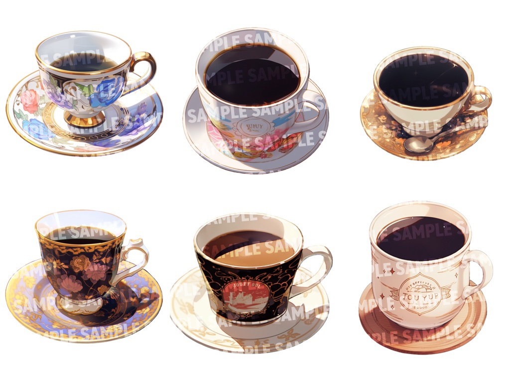 【透過素材済50点】飲み物(png)