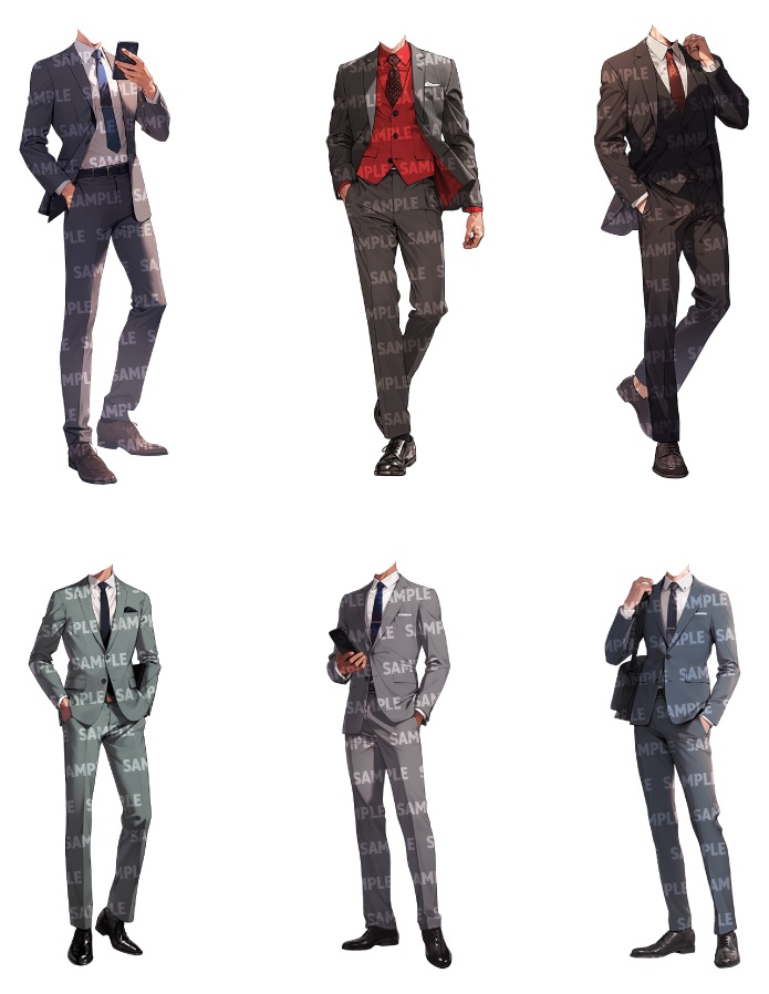 【立ち絵50点】職業|男性(png)