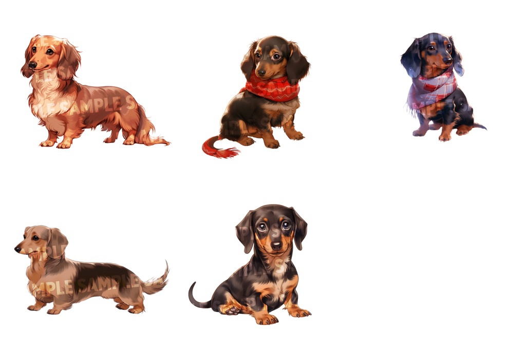 【透過素材100点】犬(png)