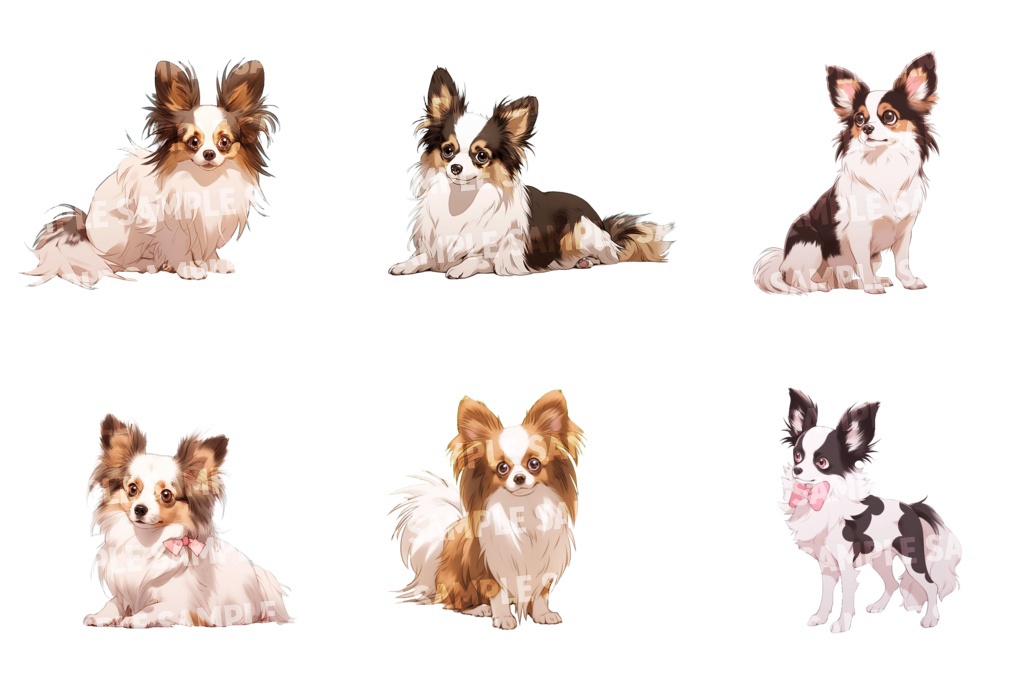 【透過素材100点】犬(png)