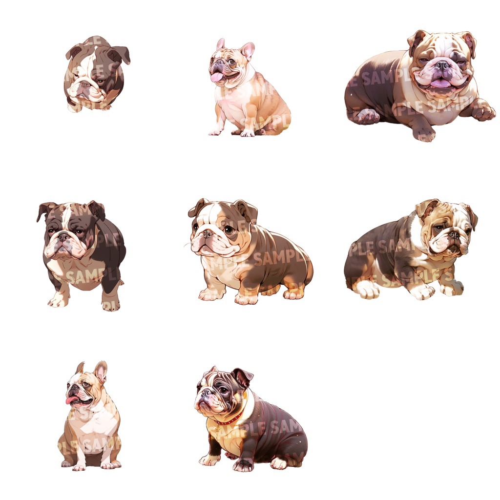 【透過素材100点】犬(png)