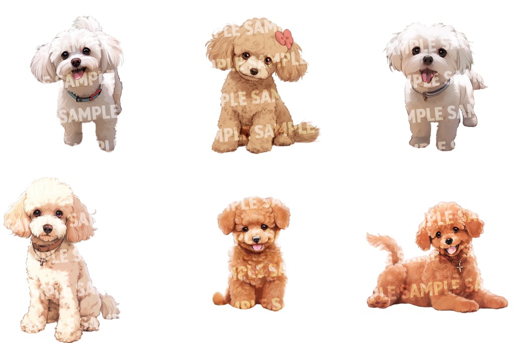 【透過素材100点】犬(png)