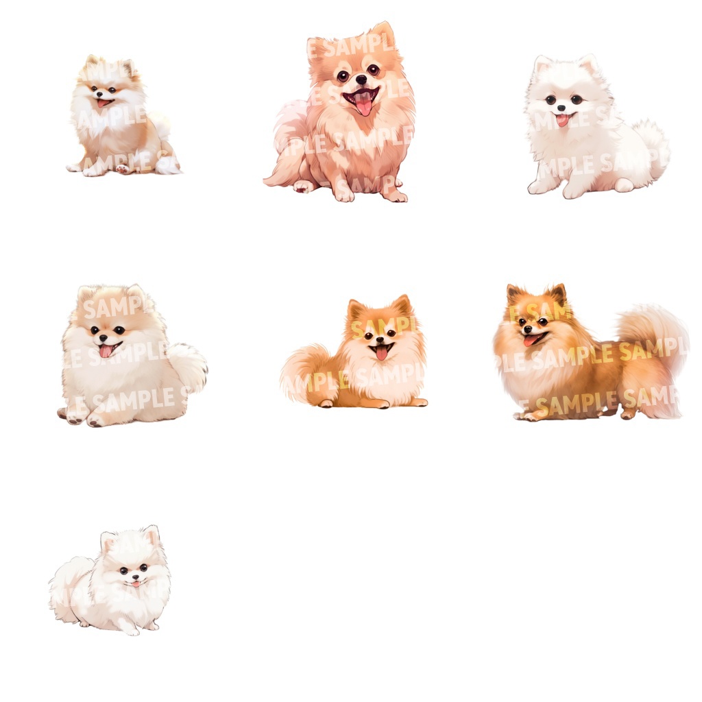 【透過素材100点】犬(png)