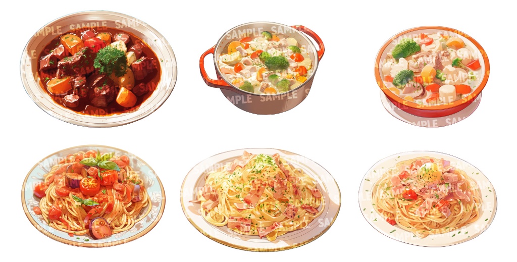 【透過素材50点】洋食(png)