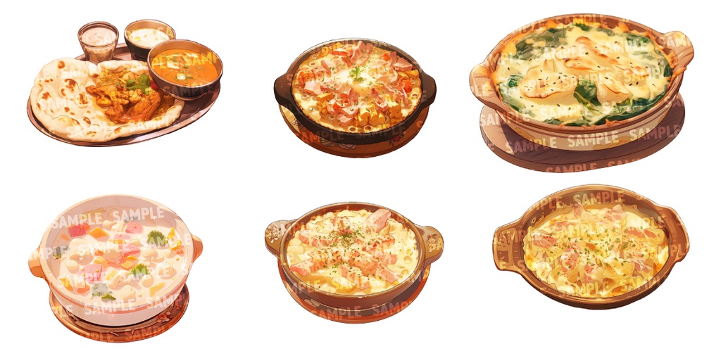 【透過素材50点】洋食(png)