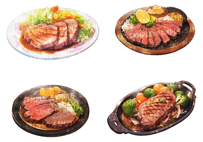 【透過素材50点】洋食(png)