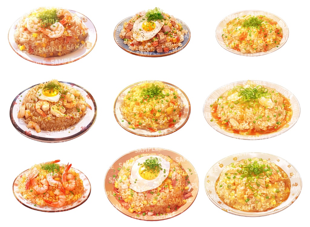 【透過素材50点】中華料理(png)