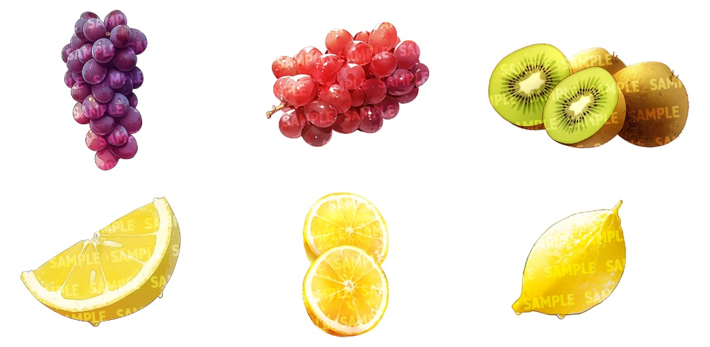 【透過素材50点】フルーツ(png)