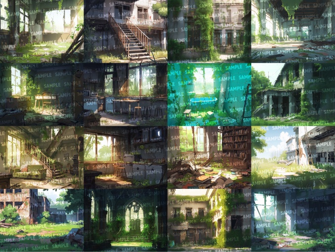 【背景50枚】蔦の廃墟(ゲーム/TRPG/CoC/ココフォリア)