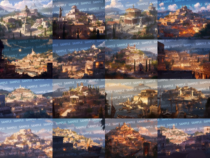 【背景80枚】神殿(ゲーム/TRPG/CoC/ココフォリア)