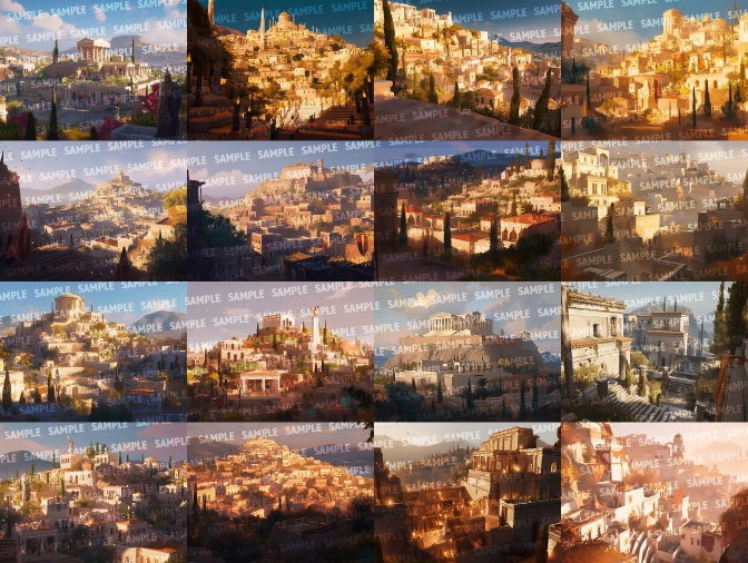 【背景80枚】神殿(ゲーム/TRPG/CoC/ココフォリア)