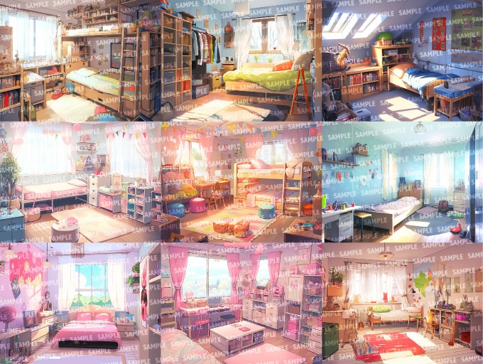 【背景45枚】子供部屋(ゲーム/TRPG/CoC/ココフォリア)