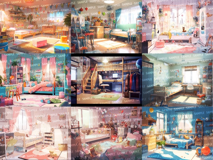 【背景45枚】子供部屋(ゲーム/TRPG/CoC/ココフォリア)