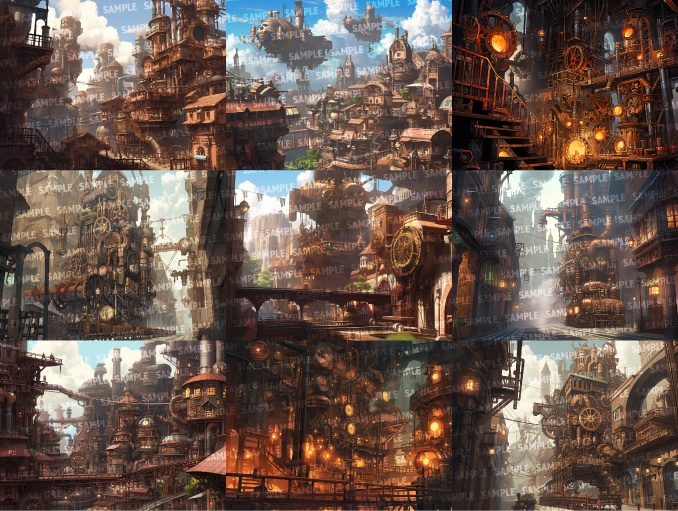 【背景65枚】スチームパンク(ゲーム/TRPG/CoC/ココフォリア)