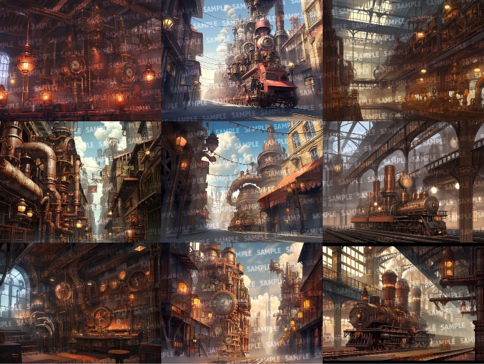 【背景65枚】スチームパンク(ゲーム/TRPG/CoC/ココフォリア)