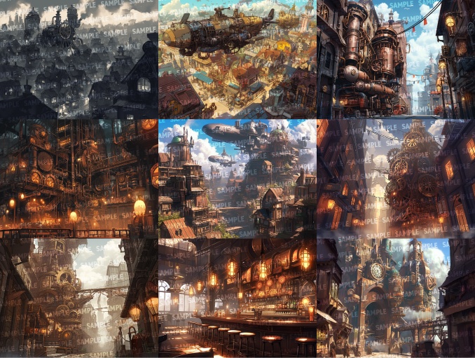 【背景65枚】スチームパンク(ゲーム/TRPG/CoC/ココフォリア)