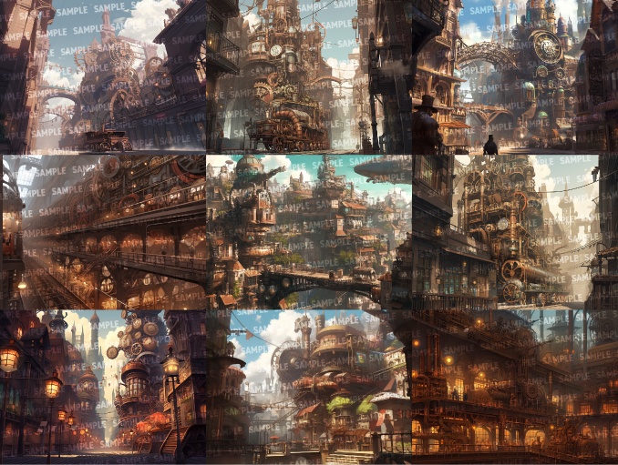 【背景65枚】スチームパンク(ゲーム/TRPG/CoC/ココフォリア)