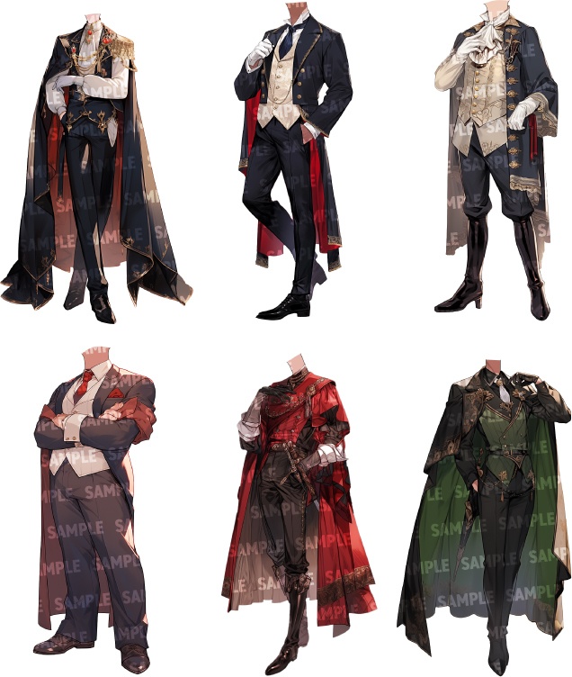 【立ち絵35点】伯爵/中世貴族(png)