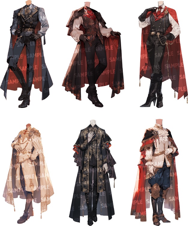 【立ち絵35点】伯爵/中世貴族(png)