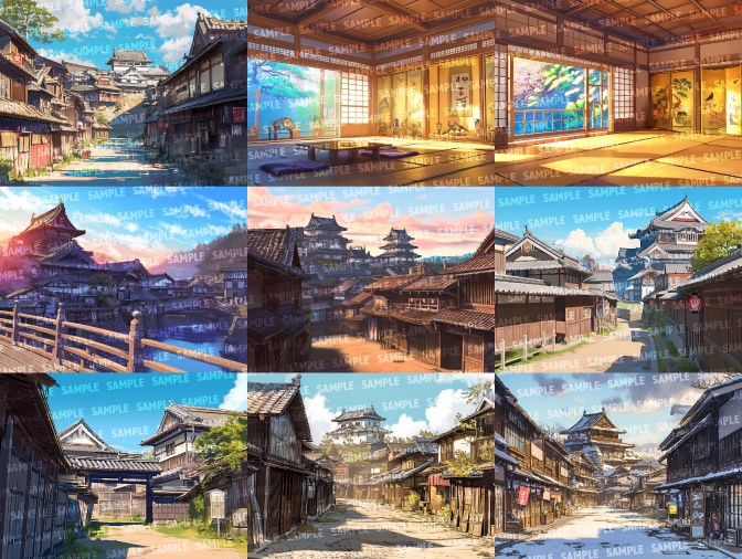 【背景素材40枚】日本の城|差分あり(ゲーム/TRPG/CoC/ココフォリア)