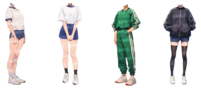 【立ち絵50点】学生|女性(png)