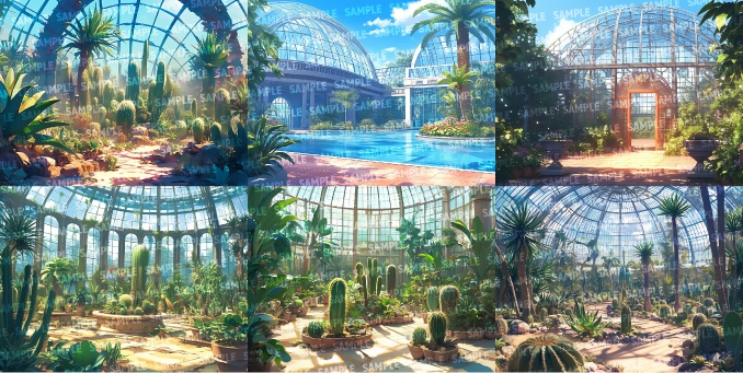 【背景50枚】植物園(ゲーム/TRPG/CoC/ココフォリア)