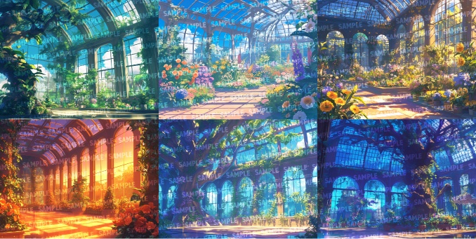 【背景50枚】植物園(ゲーム/TRPG/CoC/ココフォリア)