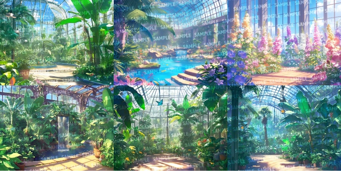 【背景50枚】植物園(ゲーム/TRPG/CoC/ココフォリア)