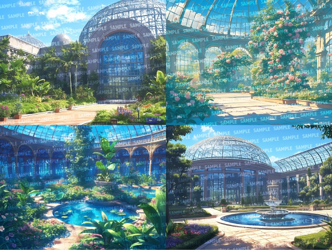 【背景50枚】植物園(ゲーム/TRPG/CoC/ココフォリア)