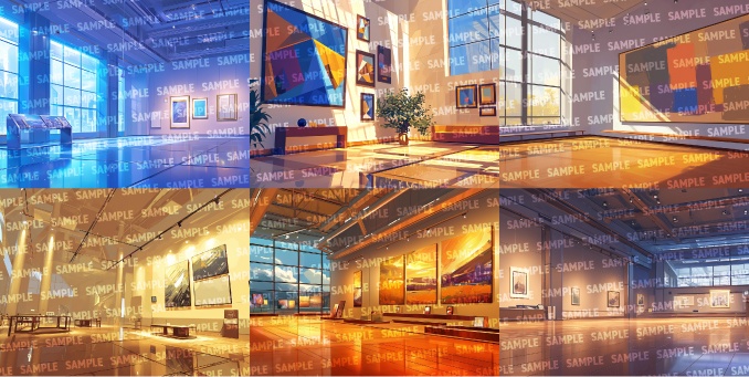 【背景80枚】美術館/博物館(ゲーム/TRPG/CoC/ココフォリア)