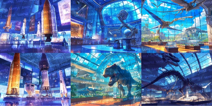 【背景80枚】美術館/博物館(ゲーム/TRPG/CoC/ココフォリア)