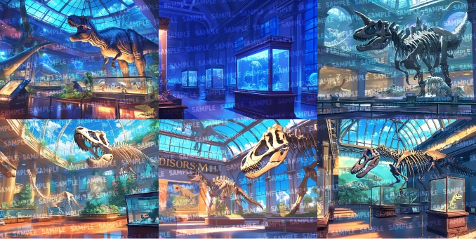 【背景80枚】美術館/博物館(ゲーム/TRPG/CoC/ココフォリア)