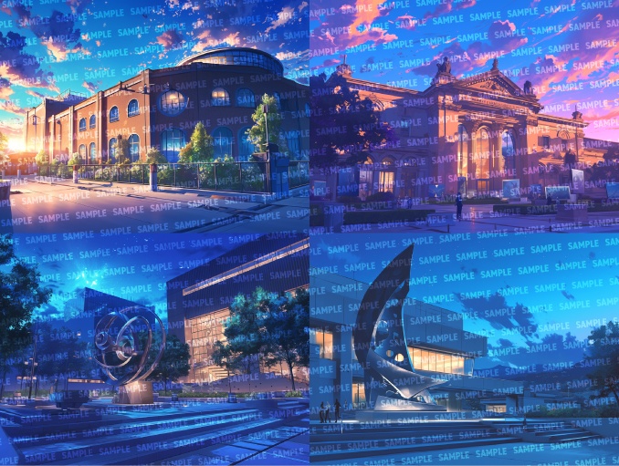 【背景80枚】美術館/博物館(ゲーム/TRPG/CoC/ココフォリア)