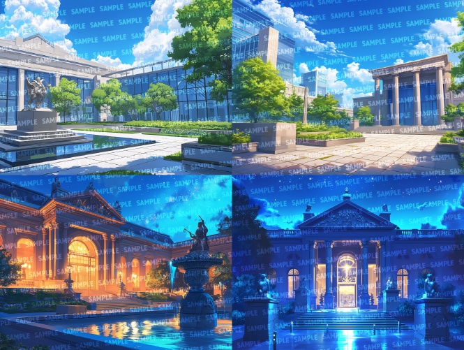 【背景80枚】美術館/博物館(ゲーム/TRPG/CoC/ココフォリア)