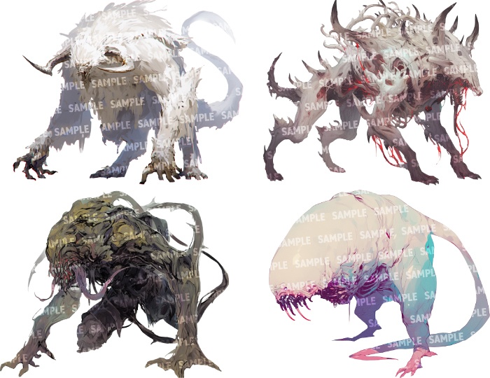 【透過素材50点】怪物|陸上/異形/魔物/魔獣(png)