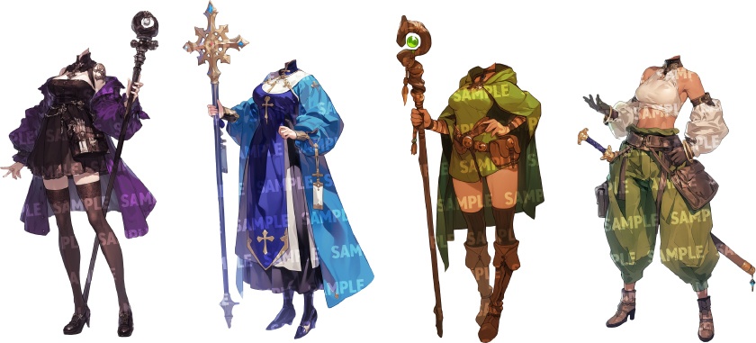 【立ち絵80点】ファンタジー|女性(png)