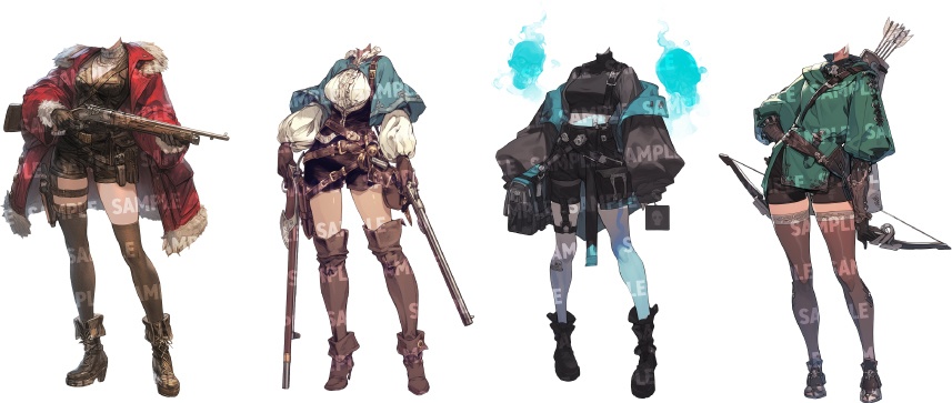 【立ち絵80点】ファンタジー|女性(png)