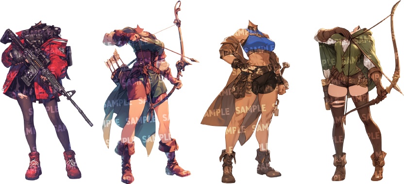 【立ち絵80点】ファンタジー|女性(png)